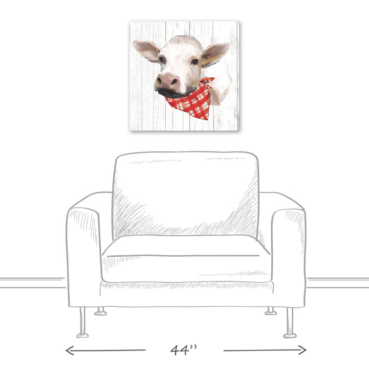 August Grove® 'Bandana Calf' Graphic Art Print on Canvas Wayfair Canada